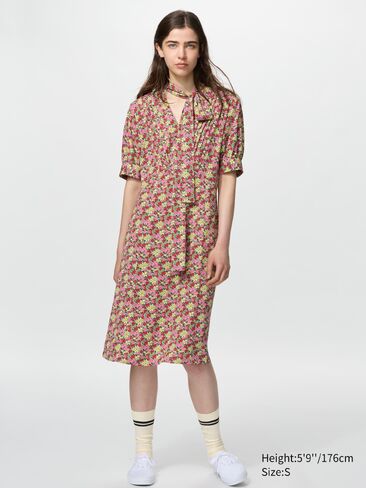 Uniqlo Bow Tie Dress | Print in Kuwait