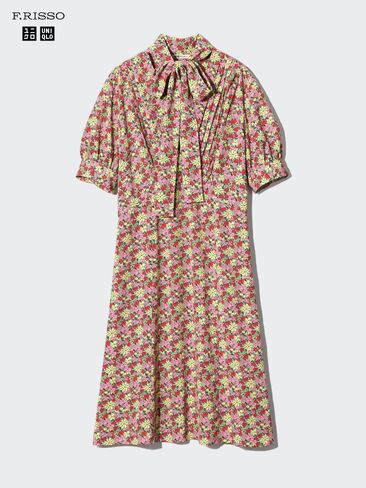 Uniqlo Bow Tie Dress | Print in Kuwait