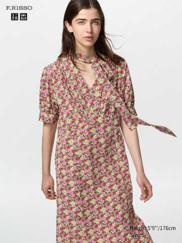 Uniqlo Bow Tie Dress | Print in Kuwait