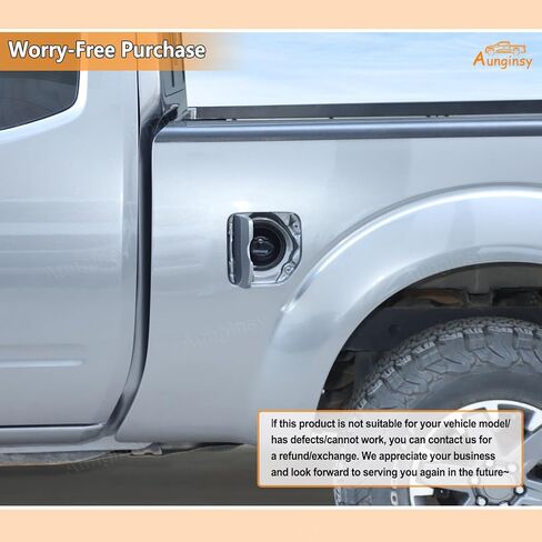 استبدال غطاء خزان الوقود Aunginsy غطاء قفل مضاد للسرقة متوافق مع ملحقات Nissan Frontier 2009-2017، غطاء خزان الوقود ABS لباب السيارة مع قفل أغطية الغاز غطاء الكسوة حامي حشو الوقود مع مفاتيح in Kuwait