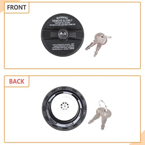 استبدال غطاء خزان الوقود Aunginsy غطاء قفل مضاد للسرقة متوافق مع ملحقات Nissan Frontier 2009-2017، غطاء خزان الوقود ABS لباب السيارة مع قفل أغطية الغاز غطاء الكسوة حامي حشو الوقود مع مفاتيح in Kuwait