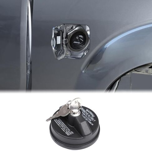 استبدال غطاء خزان الوقود Aunginsy غطاء قفل مضاد للسرقة متوافق مع ملحقات Nissan Frontier 2009-2017، غطاء خزان الوقود ABS لباب السيارة مع قفل أغطية الغاز غطاء الكسوة حامي حشو الوقود مع مفاتيح in Kuwait