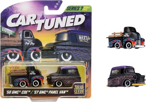 CarTuned 2-Pack Series 7 - الزلاجات الميتة، 1950 GMC Coe، 1957 GMC Panel Van in Kuwait