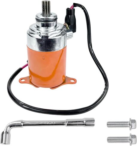 محرك بدء GY6 125cc 150cc مع سلك متوافق مع محركات رباعية الأشواط 152QMI 157QMJ سكوتر الدراجة ATV Go-Kart (برتقالي) in Kuwait