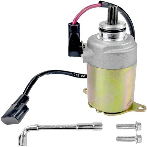 محرك بدء GY6 125cc 150cc مع سلك متوافق مع محركات رباعية الأشواط 152QMI 157QMJ سكوتر الدراجة ATV Go-Kart (برتقالي) in Kuwait