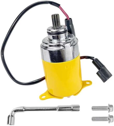 محرك بدء GY6 125cc 150cc مع سلك متوافق مع محركات رباعية الأشواط 152QMI 157QMJ سكوتر الدراجة ATV Go-Kart (برتقالي) in Kuwait
