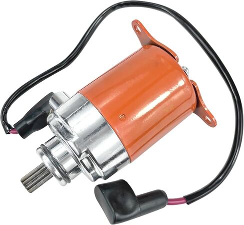 محرك بدء GY6 125cc 150cc مع سلك متوافق مع محركات رباعية الأشواط 152QMI 157QMJ سكوتر الدراجة ATV Go-Kart (برتقالي) in Kuwait