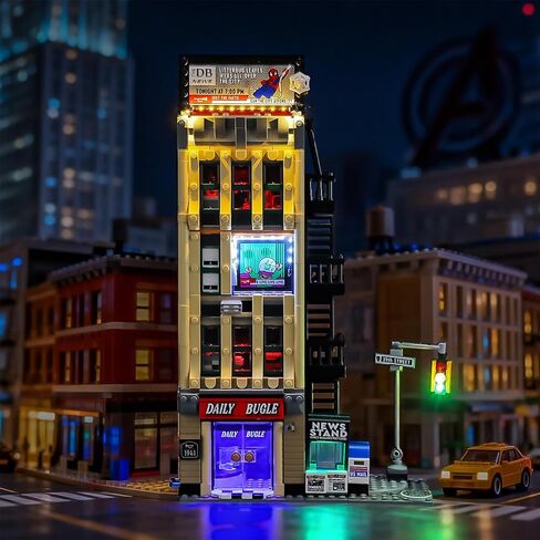 LIGHTAILING Led Light for Lego-76342 Spider-Man vs. Mysterio: The Daily-Bugle - Easy Install, Hidden Wiring, Home Decor & Gift-Ready (Model Not Included) in Kuwait