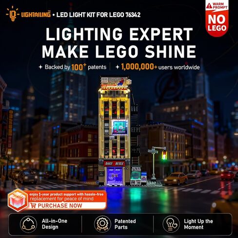 LIGHTAILING Led Light for Lego-76342 Spider-Man vs. Mysterio: The Daily-Bugle - Easy Install, Hidden Wiring, Home Decor & Gift-Ready (Model Not Included) in Kuwait