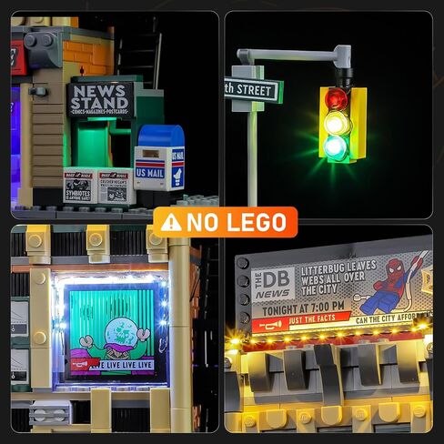 LIGHTAILING Led Light for Lego-76342 Spider-Man vs. Mysterio: The Daily-Bugle - Easy Install, Hidden Wiring, Home Decor & Gift-Ready (Model Not Included) in Kuwait