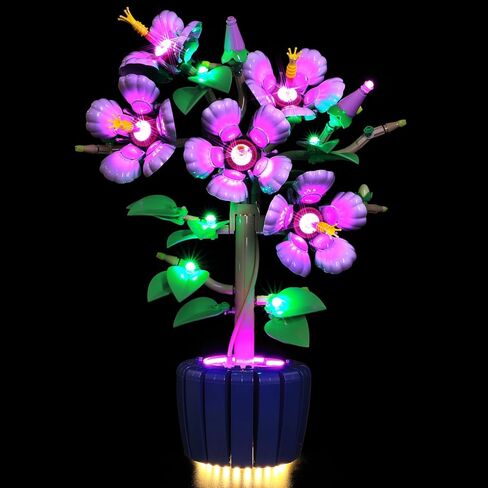 LED Light Kit Compatible with Lego Hibiscus Flower 10372 Building Blocks, Upgraded Lighting Accessories for Lego Botanicals Collection Hibiscus Flower Décor Display (Lights Only, Not Included Model) in Saudi Arabia