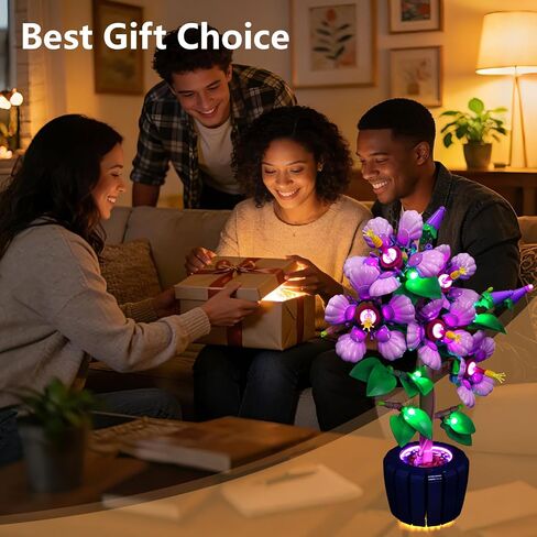 LED Light Kit Compatible with Lego Hibiscus Flower 10372 Building Blocks, Upgraded Lighting Accessories for Lego Botanicals Collection Hibiscus Flower Décor Display (Lights Only, Not Included Model) in Saudi Arabia