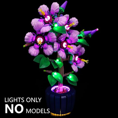 LED Light Kit Compatible with Lego Hibiscus Flower 10372 Building Blocks, Upgraded Lighting Accessories for Lego Botanicals Collection Hibiscus Flower Décor Display (Lights Only, Not Included Model) in Saudi Arabia
