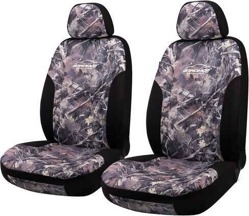 CAROMOP Premium Camo Front Seat Covers – Waterproof Wear Resistant Neoprene & Oxford Fabric, Airbag Compatible, Universal Fit for Cars, Vans, Trucks & SUV in Saudi Arabia
