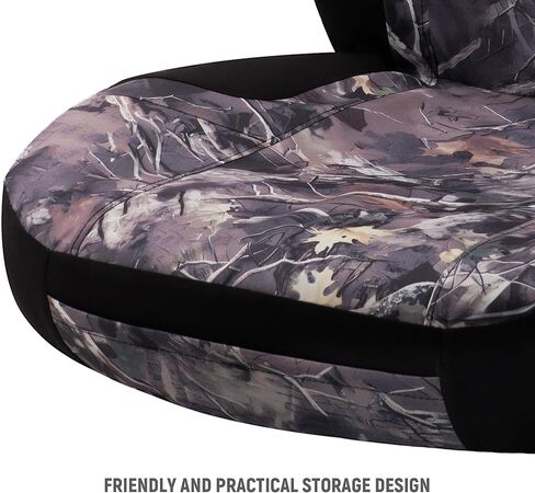 CAROMOP Premium Camo Front Seat Covers – Waterproof Wear Resistant Neoprene & Oxford Fabric, Airbag Compatible, Universal Fit for Cars, Vans, Trucks & SUV in Saudi Arabia