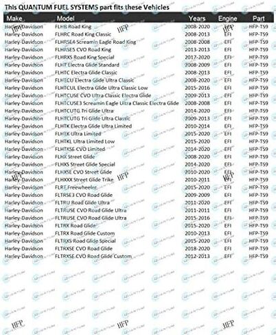QFS OEM In-Tank Fuel Pump Replacement for Harley Davidson Street Glide FLHX, Electra Glide FLHTC, Road Glide FLTR, Screamin Eagle Ultra Classic FLHTCUSE2, 2006-2007, OEM 75126-06A in Saudi Arabia