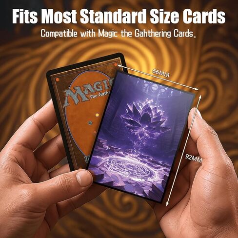 MTG Card Sleeves - Library Lotus - Ultra Clear Front & Matte Finish Back, 100 Count Standard Size Matte Art Sleeve for Magic the Gathering in Saudi Arabia