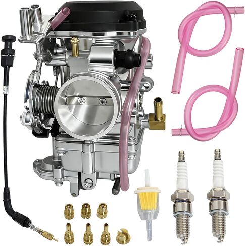 مكربن ​​CV40 مع استبدال كابل الاختناق لـ 1988-2017 Harley Davidson Sportster 883 1200 XL883 XL1200 Dyna FXR Softail Touring Electra Glide Fatboy Road King Super Glide، OEM# 27490-04 27421-99 in Kuwait