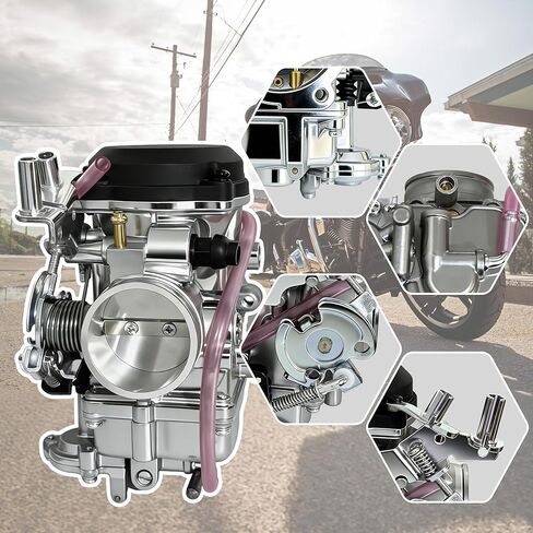 مكربن ​​CV40 مع استبدال كابل الاختناق لـ 1988-2017 Harley Davidson Sportster 883 1200 XL883 XL1200 Dyna FXR Softail Touring Electra Glide Fatboy Road King Super Glide، OEM# 27490-04 27421-99 in Kuwait
