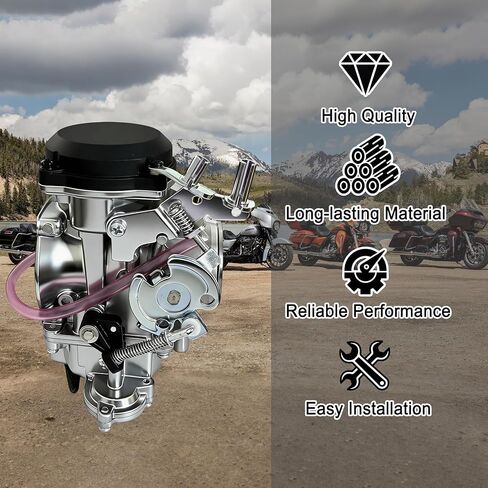 مكربن ​​CV40 مع استبدال كابل الاختناق لـ 1988-2017 Harley Davidson Sportster 883 1200 XL883 XL1200 Dyna FXR Softail Touring Electra Glide Fatboy Road King Super Glide، OEM# 27490-04 27421-99 in Kuwait