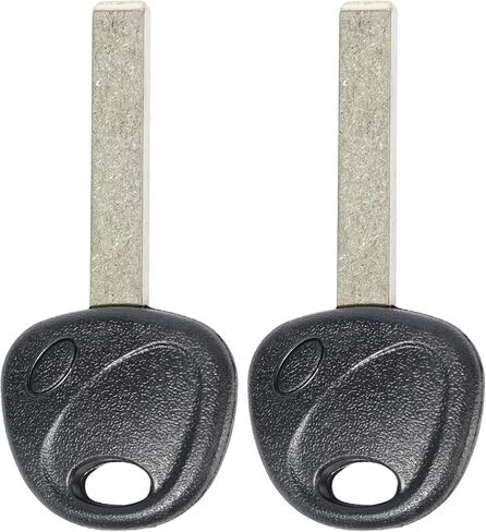 MechanMagic KK12P مفتاح رأس بلاستيكي غير مقطوع يناسب Hyundai Elantra Accent Santa Fe Ioniq Kia Forte NIRO Optima Rio مفتاح باب السيارة الفارغ KK12-P (مجموعة من 2) in Kuwait