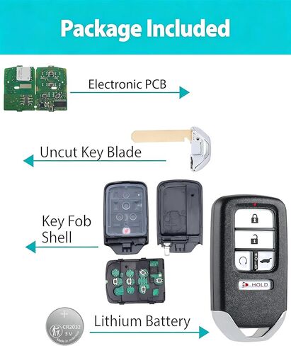 Smart Key Fob for Honda Pilot 2019-2022, Alliskeys Proximity Key Fob Replacement for Honda Passport 2019-2022 KR5V44 KR5T44 72147-TG7-A61 A3C0486420000 in Kuwait