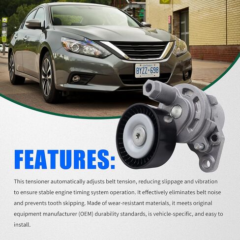 مجموعة شد الحزام HiSport 39358 مع بكرة 2.5L L4 متوافقة مع Nissan Altima 2013-2018، Rogue 2014-2020، 119553TA0A 119553TA0B 119553TA9D 119554BA0A in Kuwait