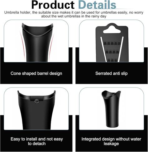 Car Umbrella Holder, Waterproof Leak-Proof Storage Container, Umbrella Holder for Catching Water & Organizing Interior, Universal for Most Cars in Saudi Arabia
