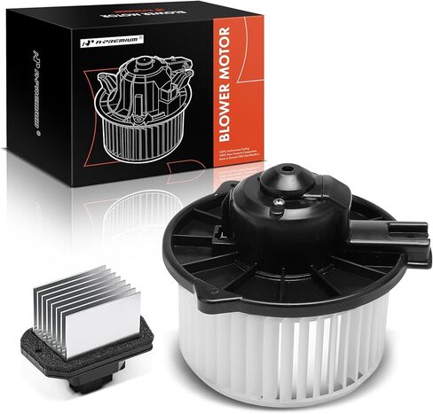محرك منفاخ سخان HVAC ممتاز ومجموعة مقاومة متوافقة مع مركبات Ford & Lincoln - Edge 2007-2014، MKX 2007-2015 - أمامي، استبدال # 68048905AB، 79310STXA01، مجموعة من قطعتين in Kuwait