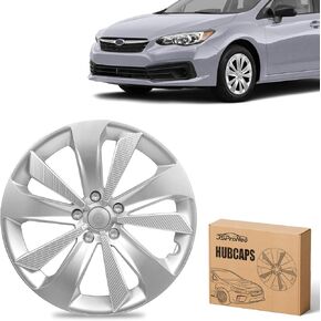 Hubcap Wheel Hub Cover for Subaru Impreza 2017-2023 Accessories, OEM Style Replacement Part Hub Cap Lossless Installation Wheel Cap for Subaru Impreza 28811FL010, Chrome Plated Silvery 16 Inch 1PC in Saudi Arabia
