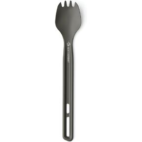 Sea to Summit Frontier Ultralight Long Handle Spork | Light but strong hard-anodized aluminum long-handled spork stacks with other Frontier utensils for compact packing in Saudi Arabia