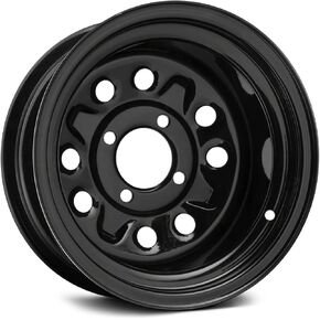 QuadBoss RT-FC0173127110BLD Steely Wheel - 12x7-2+5-4/110 - Black in Saudi Arabia