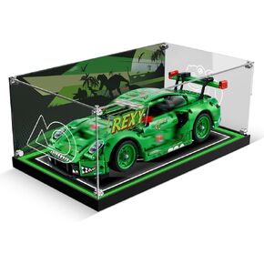 Acrylic Display Case for Lego 42224 Porsche 911 GT3 R Rexy AO Racing Car, Dustproof Acrylic Showcase Box with with LED Lighting(Only Case - Model Not Included) in Saudi Arabia