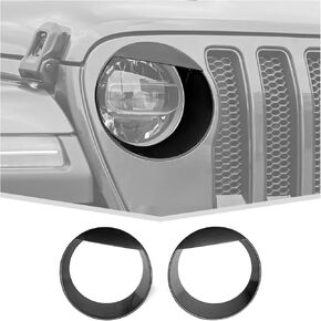 Front Angry Eyes Headlight Frame Fit for Jeep Wrangler JL Gladiator JT 2018+ Front HeadLamp Overlay Exterior Accessories in Kuwait