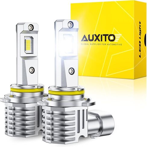 AUXITO H10 9145 LED Fog Light Bulbs, 6500K Ultra White 1000% Increased Brightness, Precision 1:1 Mini Design, Simple Plug Play Installation, Stable Illumination, 99% Vehicles Supported, Pack of 2 in Kuwait