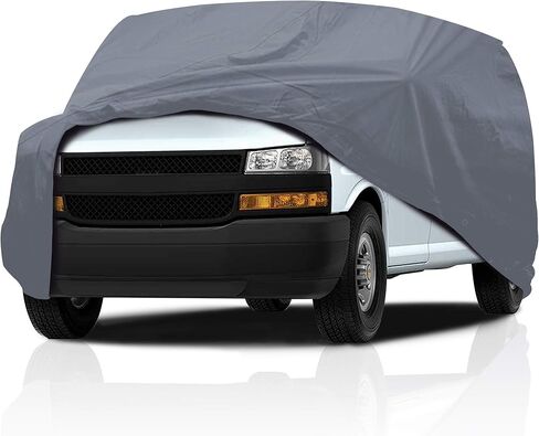 غطاء سيارة فان بتغطية كاملة شبه مخصصة من 5 طبقات لسيارة 2011-2021 Nissan NV 3500 Standard Van مع سقف منخفض، قابل للتنفس لحماية جميع الأحوال الجوية من الخدش والغبار ودرع الثلج in Kuwait