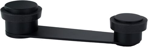 Black Adhesive Door Stopper |with 50mm Thick Door Retainer | Black Rubber | Includes Screw + Plug | Mod. I-164 |EVI in Saudi Arabia