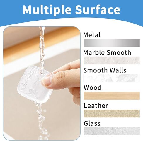 6 Pcs Door Stopper Wall Protector, Wall Shield Bumper Guard from Door Knobs,Soft and Transparent,Sturdy Self Adhesive,Washable Reusable Shock Absorbent Gel for Home Office (6) in Saudi Arabia