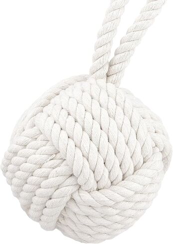 JOIKIT 2 PCS Rope Knot Door Stop, 3lbs Weighted Door Stopper for Bottom of Door Gap, Decorative Doorstop to Prevent Slamming, Keep Doors Open in Kuwait