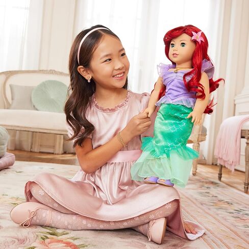 American Girl, Disney, Princess Ariel, 18-inch Doll, Red Wavy Hair, Aqua Eyes, Includes Accessories, Ages 6+ in Kuwait