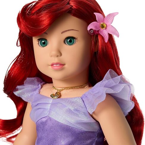American Girl, Disney, Princess Ariel, 18-inch Doll, Red Wavy Hair, Aqua Eyes, Includes Accessories, Ages 6+ in Kuwait