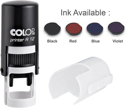 QUESTION Mark Self Inking Mini Rubber Stamp Colop Round Decorative Teachers Stamps 12mm in Kuwait