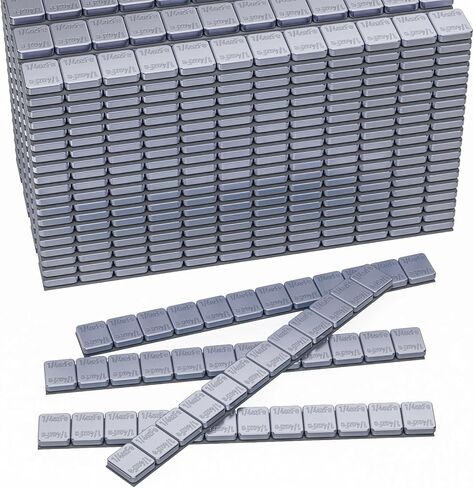 Sposuit Adhesive Stick on Wheel Weights - 1/4oz, 0.25oz, 240pcs, Grey, Applicable to Cars, Trucks, SUVs, Motorcycles, Low Profile, Car Model, Easy to Peel & Low Profile 60oz/Box, U.S. OEM Quality in Kuwait
