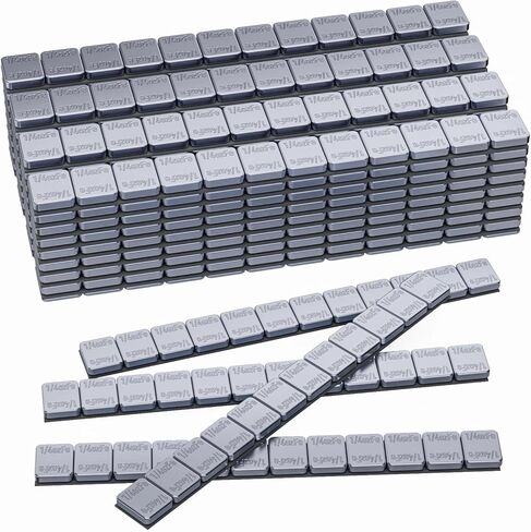 Sposuit Adhesive Stick on Wheel Weights - 1/4oz, 0.25oz, 240pcs, Grey, Applicable to Cars, Trucks, SUVs, Motorcycles, Low Profile, Car Model, Easy to Peel & Low Profile 60oz/Box, U.S. OEM Quality in Saudi Arabia