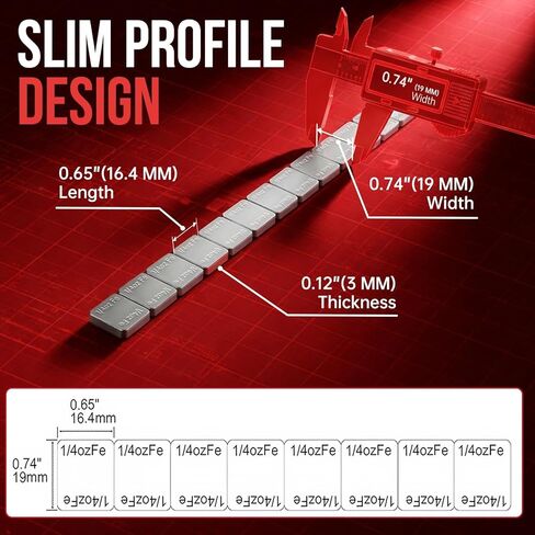 Sposuit Adhesive Stick on Wheel Weights - 1/4oz, 0.25oz, 240pcs, Grey, Applicable to Cars, Trucks, SUVs, Motorcycles, Low Profile, Car Model, Easy to Peel & Low Profile 60oz/Box, U.S. OEM Quality in Saudi Arabia