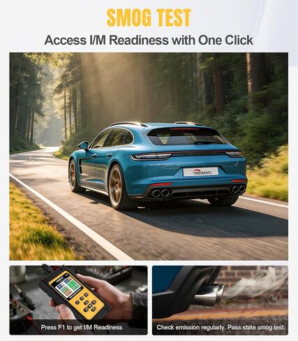 OBD2 Scanner for Porsche, OM817 Full System Diagnostic Tool, 10 Popular Reset Services, Read&Clear Codes, Auto VIN, Battery Test, One-Key I/M Readiness, No Subscriptions Lifetime Update in Saudi Arabia