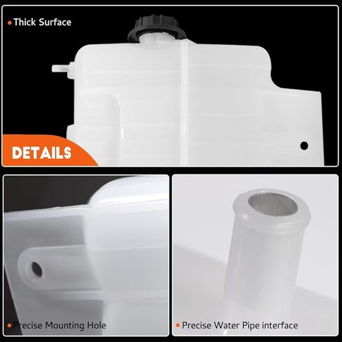 Engine Coolant Reservoir Tank Radiator Fits for 2003-2007 International 9200-9900/International Harvester 9200i SBA 2005-2007, 9400i SBA 2005-2007, Replace for# 2587279C92 in Saudi Arabia