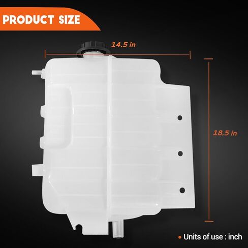 Engine Coolant Reservoir Tank Radiator Fits for 2003-2007 International 9200-9900/International Harvester 9200i SBA 2005-2007, 9400i SBA 2005-2007, Replace for# 2587279C92 in Saudi Arabia