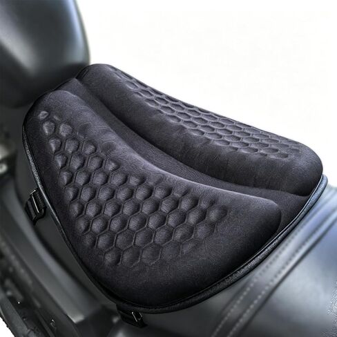Motorcycle Seat Cushion for Can-Am Spyder F3 2010–2026,3D-Honeycomb Structure Shake Rider Cushion TPE Shock Absorption and Breathable for Long Rides in Saudi Arabia