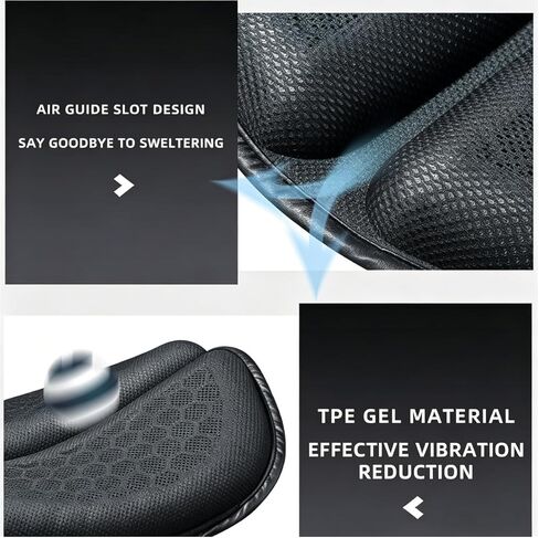 Motorcycle Seat Cushion for Can-Am Spyder F3 2010–2026,3D-Honeycomb Structure Shake Rider Cushion TPE Shock Absorption and Breathable for Long Rides in Saudi Arabia